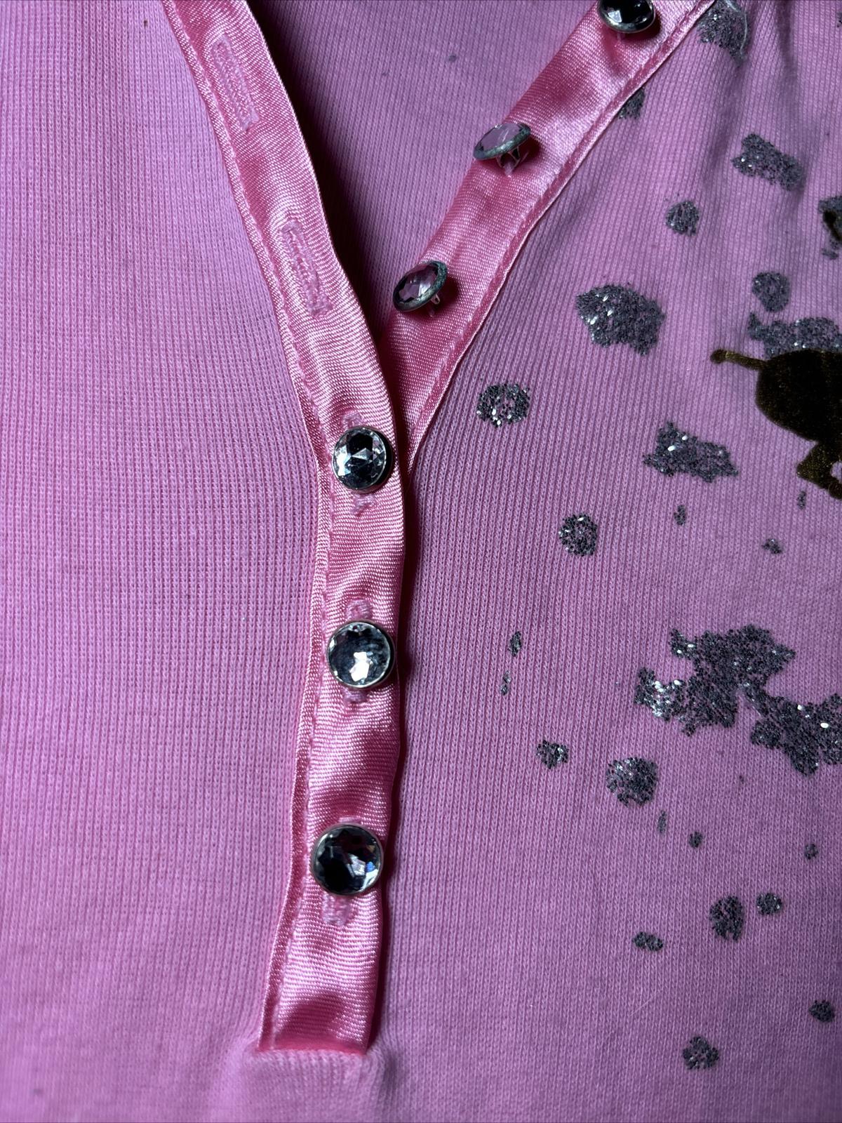 Beverly Hills Polo Club Pink Hooded Polo Shirt Size L/14-16 - Come Sell Nearly Anything