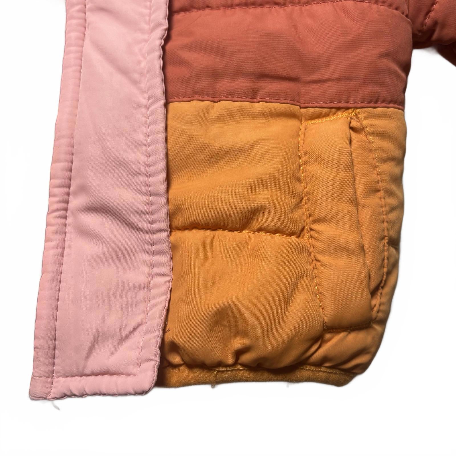 berr Baby Puffer Jacket Size 000 Pink Orange Warm Winter Coat