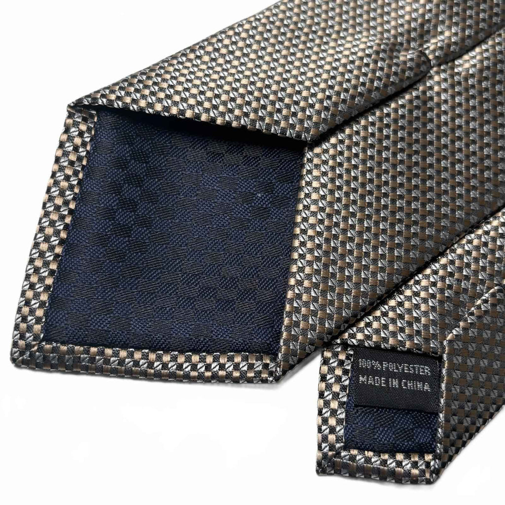 Nuova Moda Men's Textured Geometric Pattern Tie