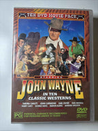 John Wayne In Ten Classic Westerns DVD 1934-1947 4-Disc Set - Free Postage