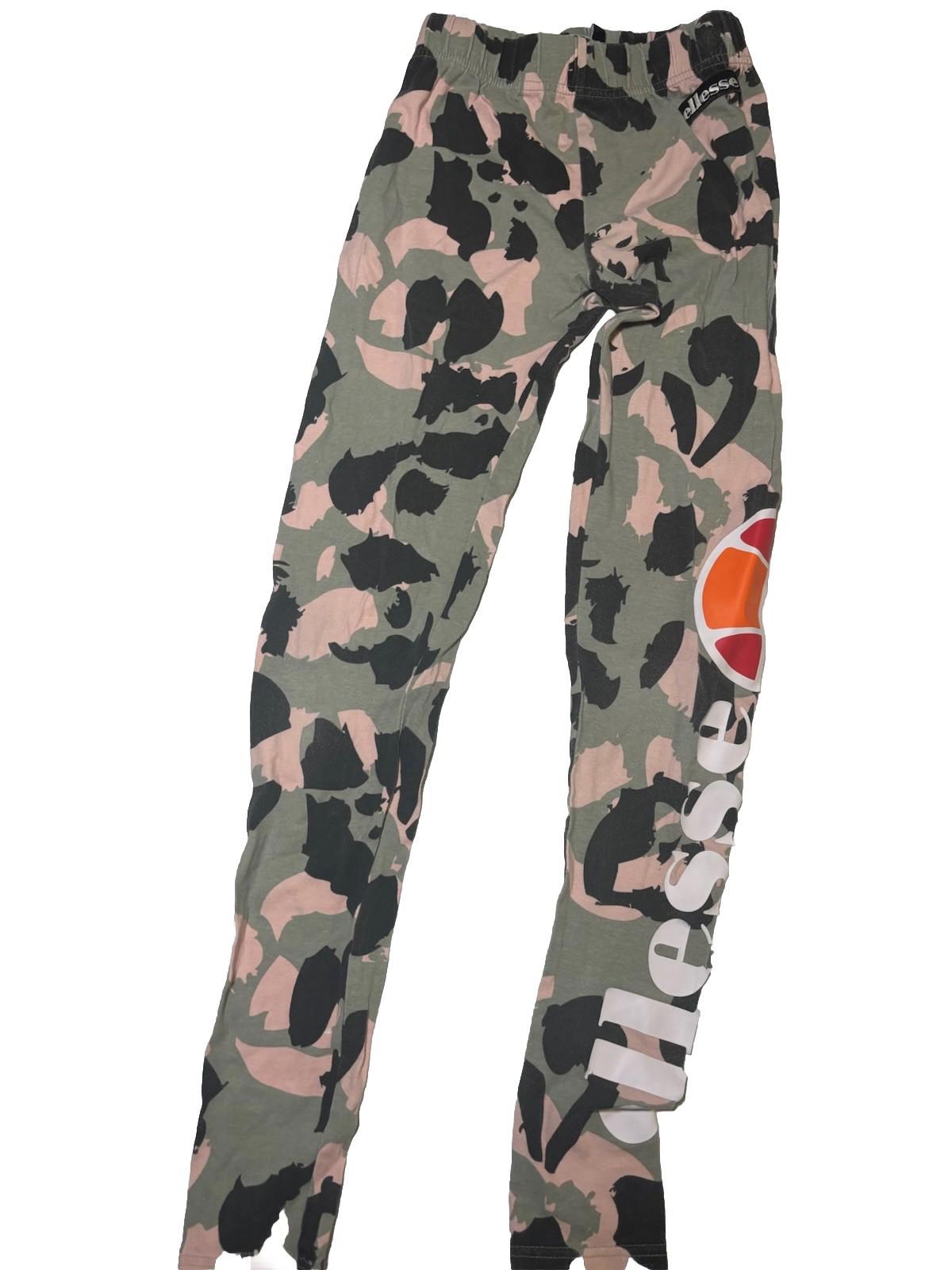 Ellesse Women's Jog Pants - Camo Big Old Logo Multicoloured- Size UK 8 US 4 E36 - Come Sell Nearly Anything