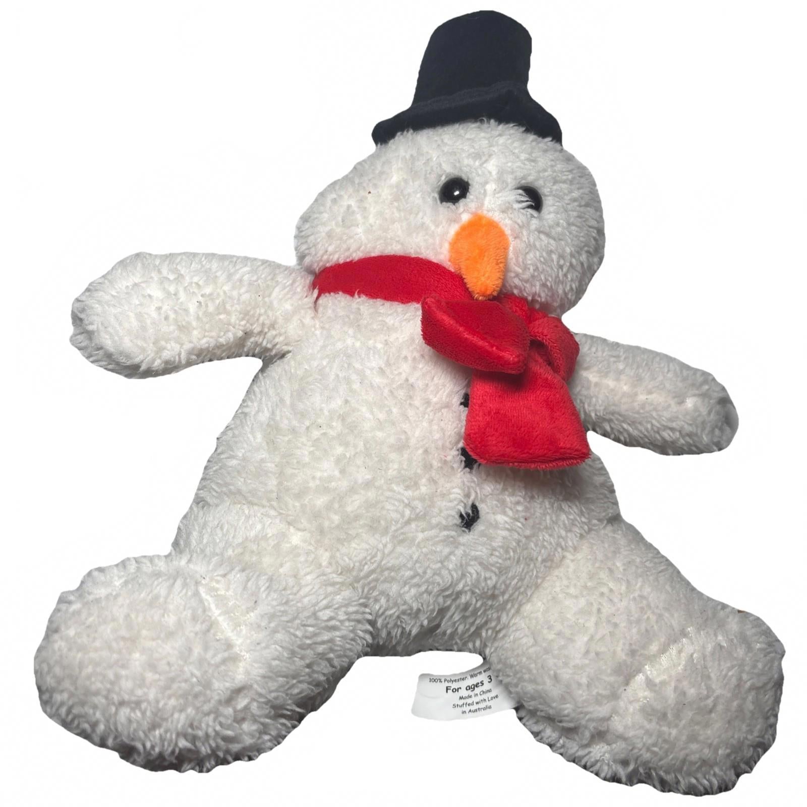 Make My Bear Australia Plush Cushy Critter Snowman (build A Bear Type)