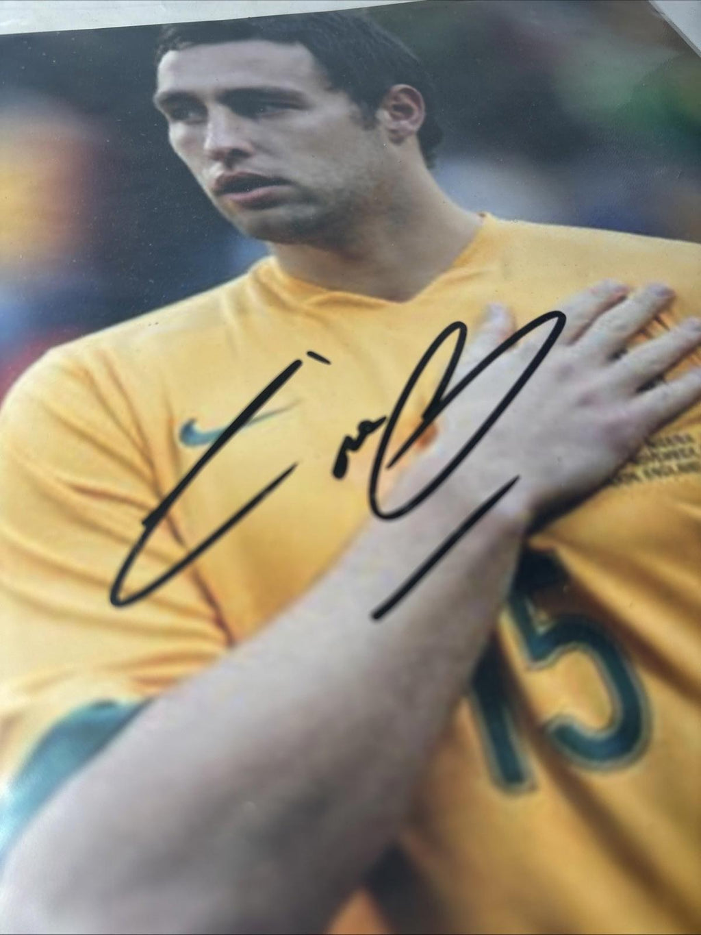SCOTT MCDONALD  Signed SOCCEROOS Large  Photo With COA Autograph Soccer