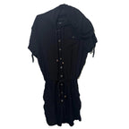 Old Skool Sportsgirl Sleeveless Hooded Jumper Dress  Size 12 Button Up - Come Sell Nearly Anything