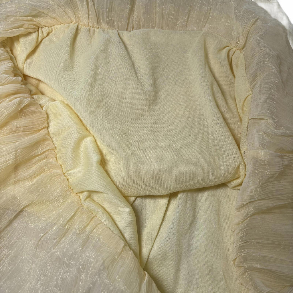 Mega Private Womenswear Yellow Embroidered Dress Size Medium - Come Sell Nearly Anything