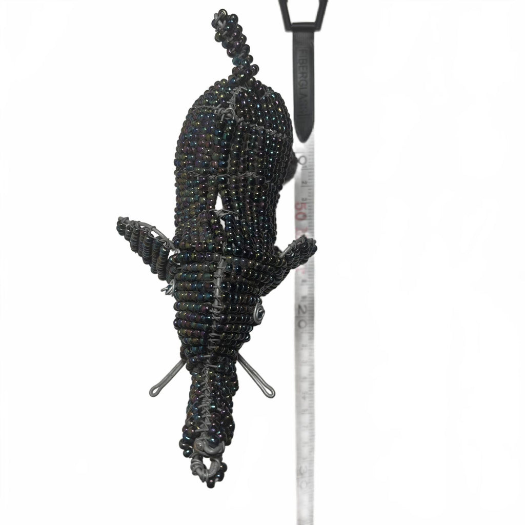 Beadworx Grass Roots Creations Handmade Beaded Elephant Sculpture Figurine