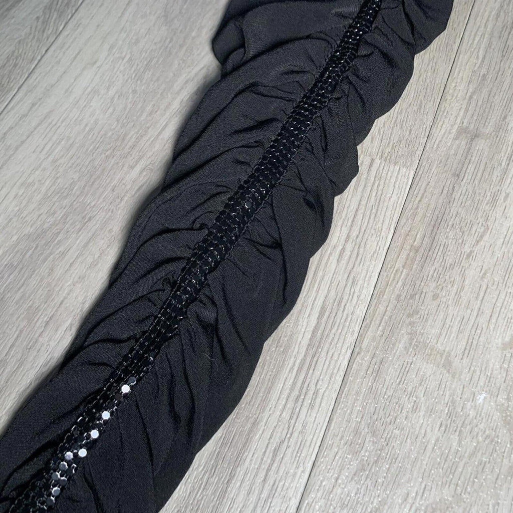 Blessed Are The Meek Womens Black Pants Size XS Slink W/ Sequin Zip - Come Sell Nearly Anything