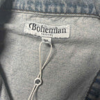 Bohemian Traders XXXL Denim Jacket Ice Blue Men's Outerwear #DenimJacket