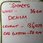 Minx & Moss Women's Denim Shorts Size Waist 36 cm - Come Sell Nearly Anything