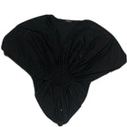 Into Fashion Black Top Shirt Blouse Black Stocked Waist Size S - Come Sell Nearly Anything