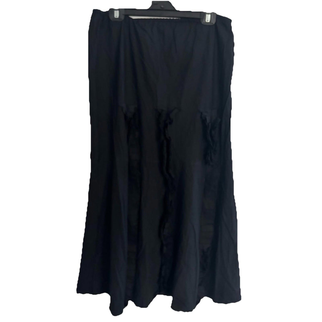 Black Frill Long Skirt - Marco Polo - Cotton Size M - Great Condition - Come Sell Nearly Anything