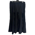 Black Frill Long Skirt - Marco Polo - Cotton Size M - Great Condition - Come Sell Nearly Anything