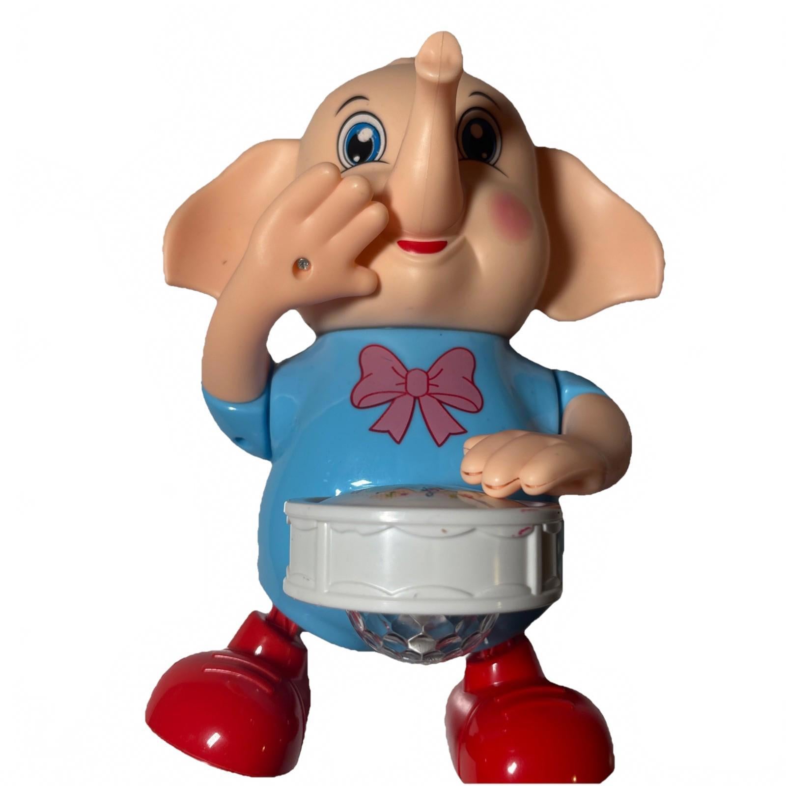 Zest 4 Toyz Dancing Drummer Elephant Musical Toy for Kids