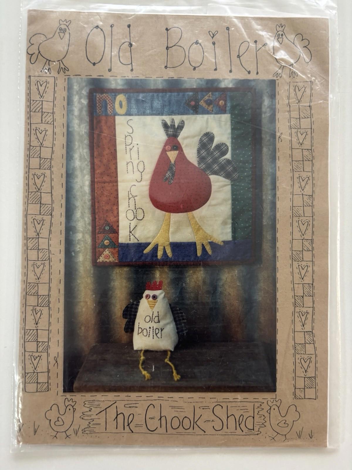 The Chook Shed - Old Boiler - Patchwork Wall Hanger Sew Pattern Vintage Craft - Come Sell Nearly Anything