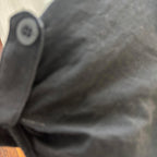 Lollipop Black Cotton Women's Top Size 12 with Asymmetric Zipper - Come Sell Nearly Anything