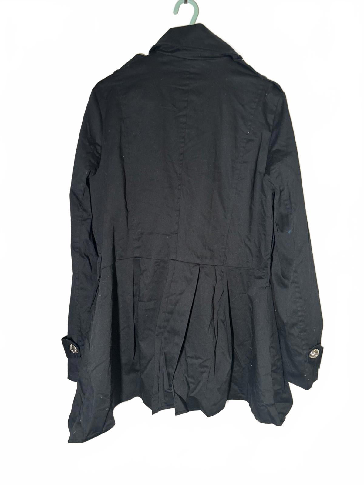 Rare ICE 1980s Vintage Boho Trench Jacket Gold Button XL Made in Australia - Come Sell Nearly Anything