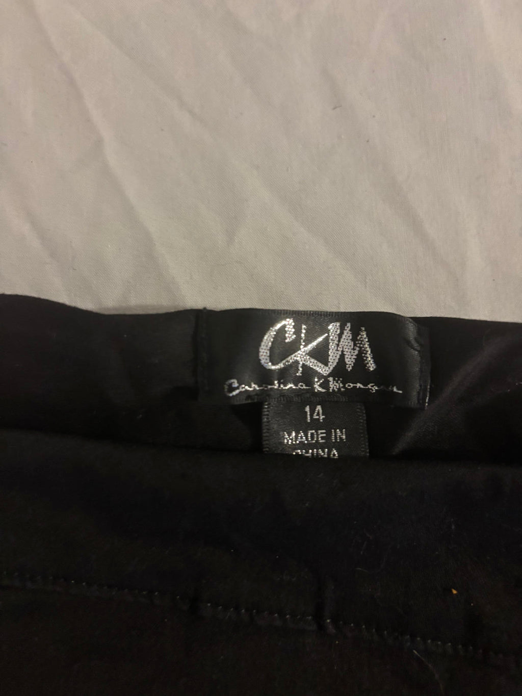 Carolina K Mango Black Women's Skirt Size 14 Stretch Cotton Elastane - Come Sell Nearly Anything