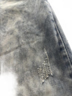 Just Cavalli Men's Straight Leg Jeans Size 31 Vintage Washed Denim Double Pocket