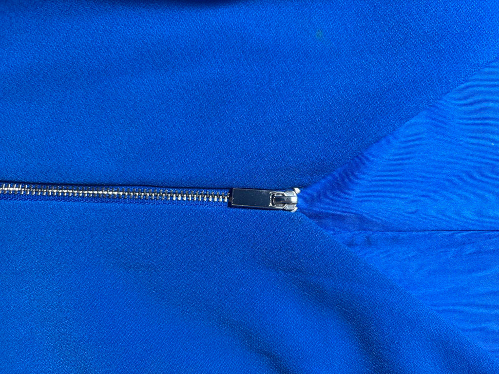 Portmans Blue Sleeveless Zip-Front Dress Size 16 - Come Sell Nearly Anything