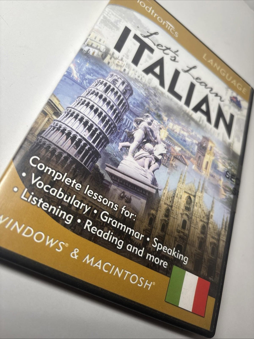 Let's Learn Italian 2002 PC Full Version Software Interactive Learning Brand New