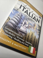 Let's Learn Italian 2002 PC Full Version Software Interactive Learning Brand New