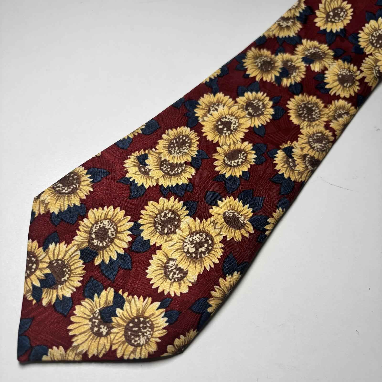 Zoloft Handmade Sunflower Pattern Men's Tie