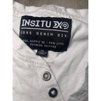 Insitu Polo Shirt Mens Adult Size XLarge White Grey Short Sleeve Casual. - Come Sell Nearly Anything