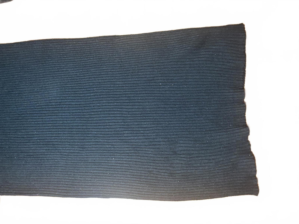 Valleygirl Black Ribbed Long Sleeve Knit Dress - Come Sell Nearly Anything