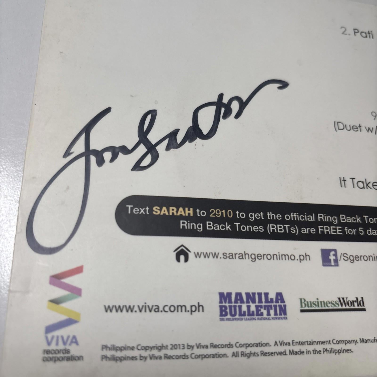 Expressions CD 2009 by Signed By Sarah Geronimo Autograph - Come Sell Nearly Anything