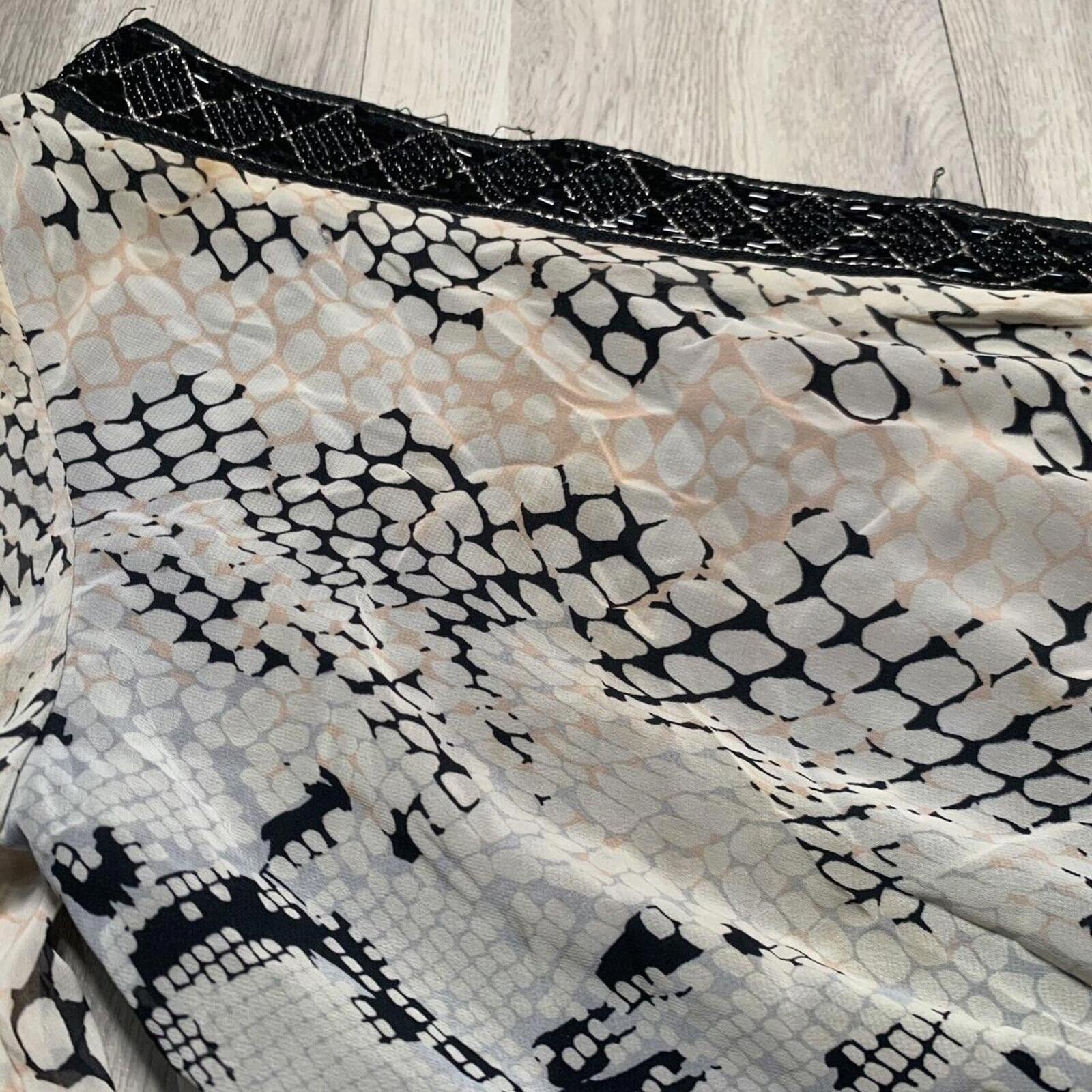 Martini Women's Size XL Snake Print Dress with Beaded Detail VTG - Come Sell Nearly Anything