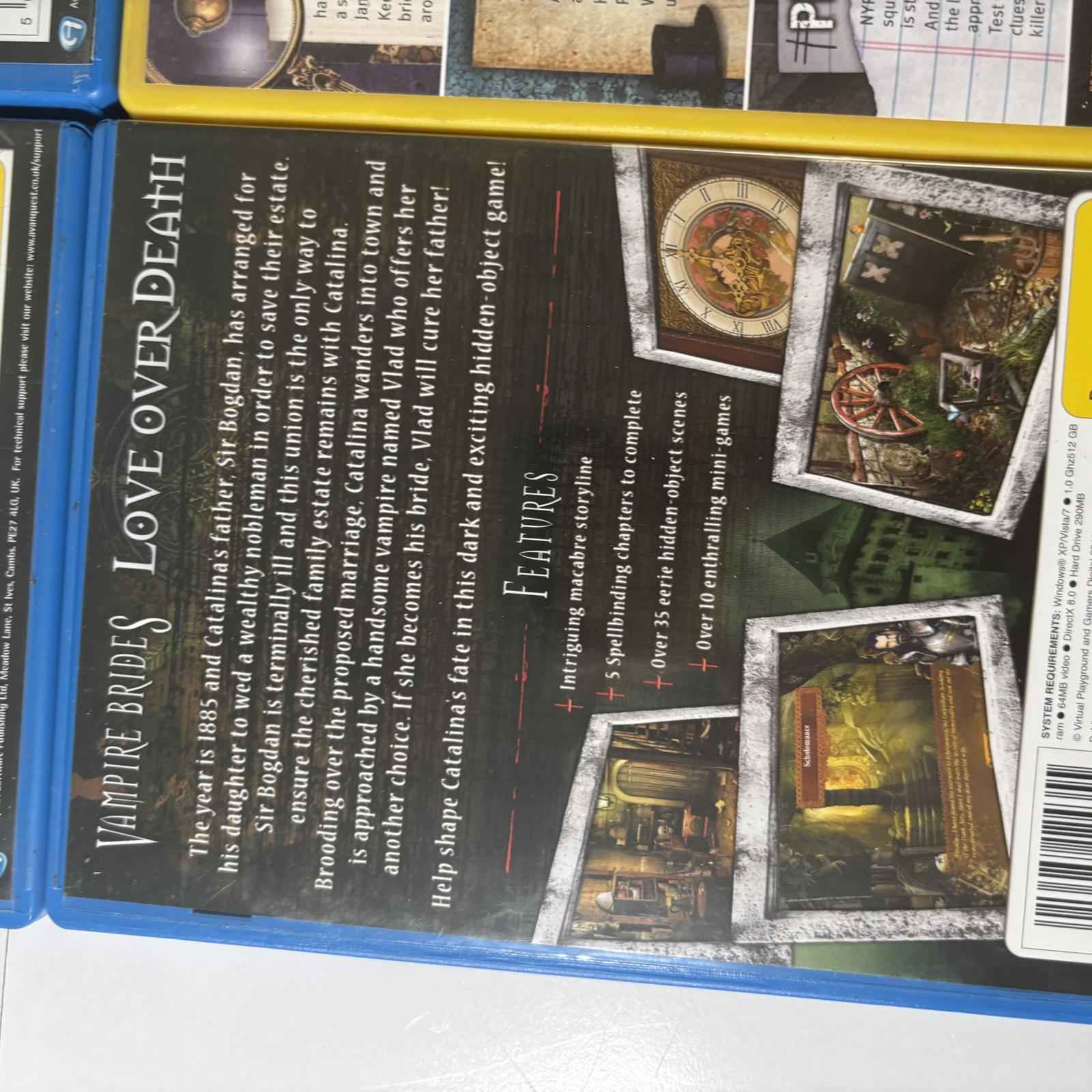 PC CD-ROM Mystery and Horror Game Collection