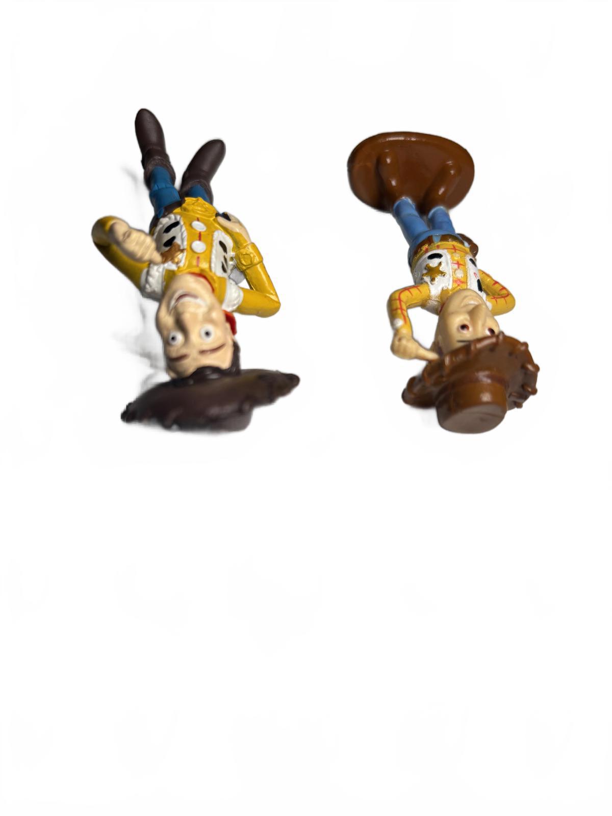 2 x DISNEY Pixar TOY STORY Sheriff WOODY Plastic Action FIGURES Toys