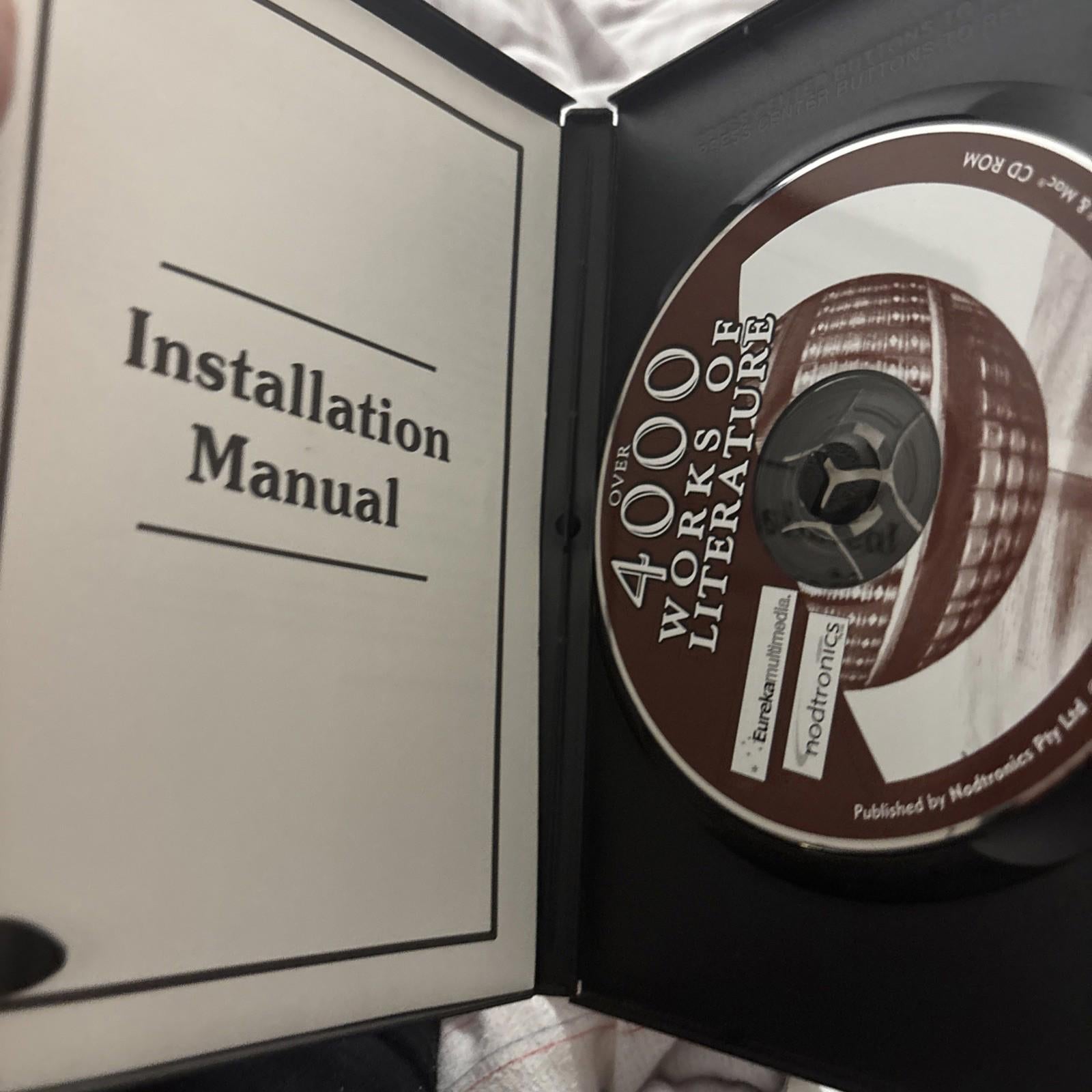 Over 4000 Works of Literature + Manual PC Windows & Macintosh Nodtronics VGC - Come Sell Nearly Anything