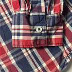 Max Essentials Large Men's Long Sleeve Plaid Shirt 100% Cotton Plaid