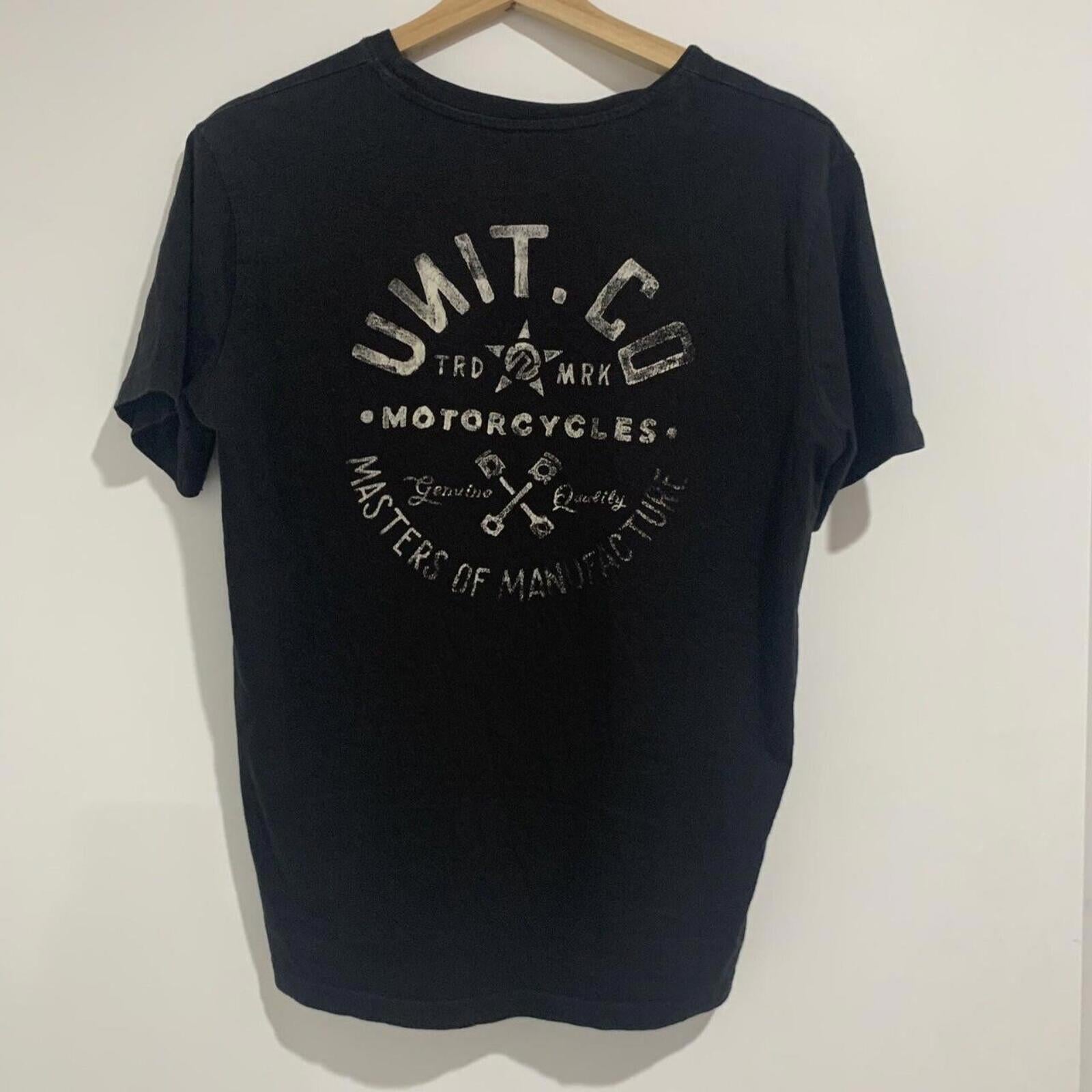 Unit. co Trademark Motorcycles Black T-shirt Size 14. - Come Sell Nearly Anything
