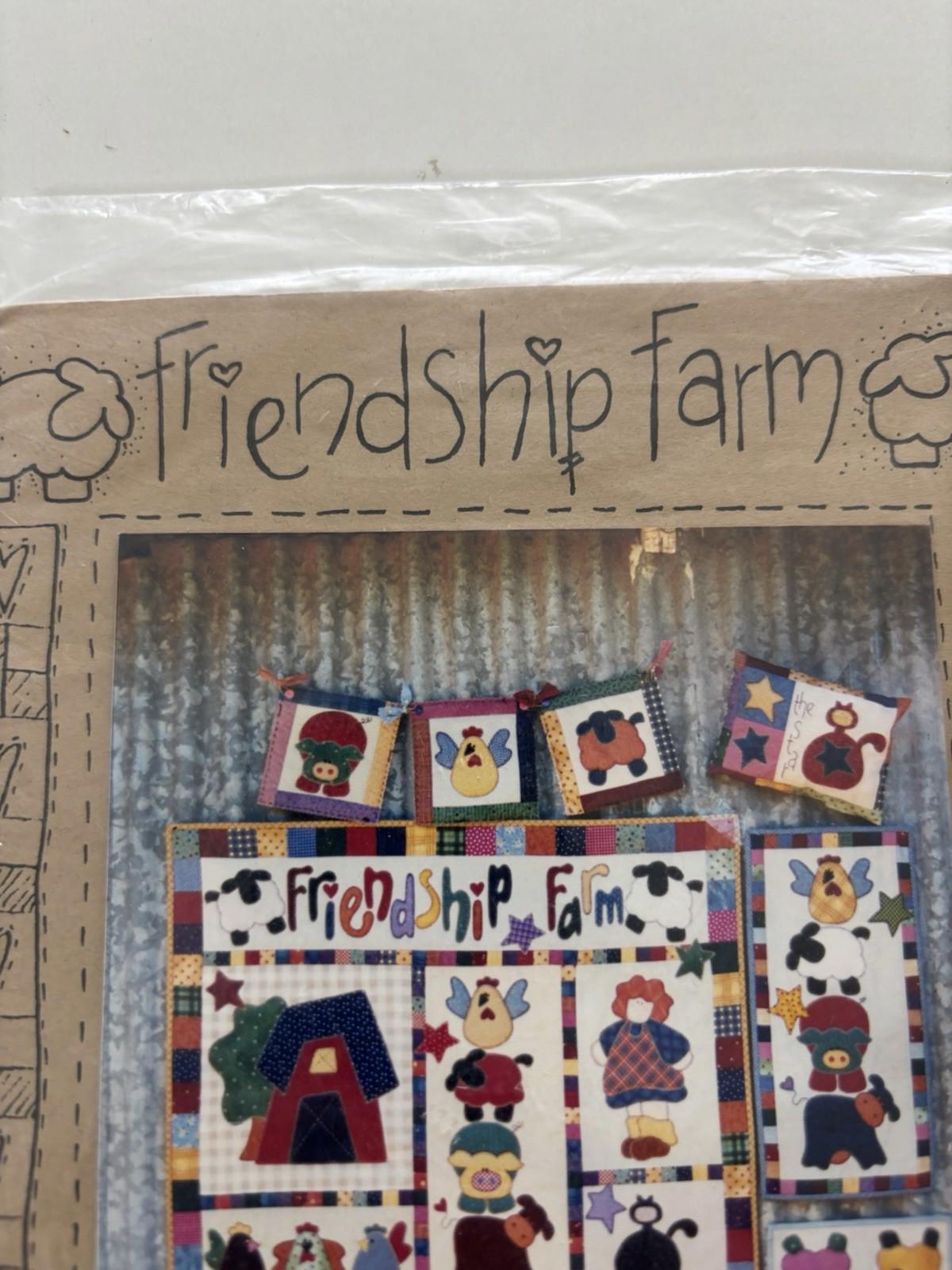 The Chook Shed - Friendship Farmer - Patchwork Wall Hanger Sew  Vintage Craft - Come Sell Nearly Anything