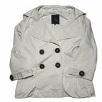 Fay Women's Trench Coat Size L Cream Double-Breasted   #TrenchCoat #Fay - Come Sell Nearly Anything