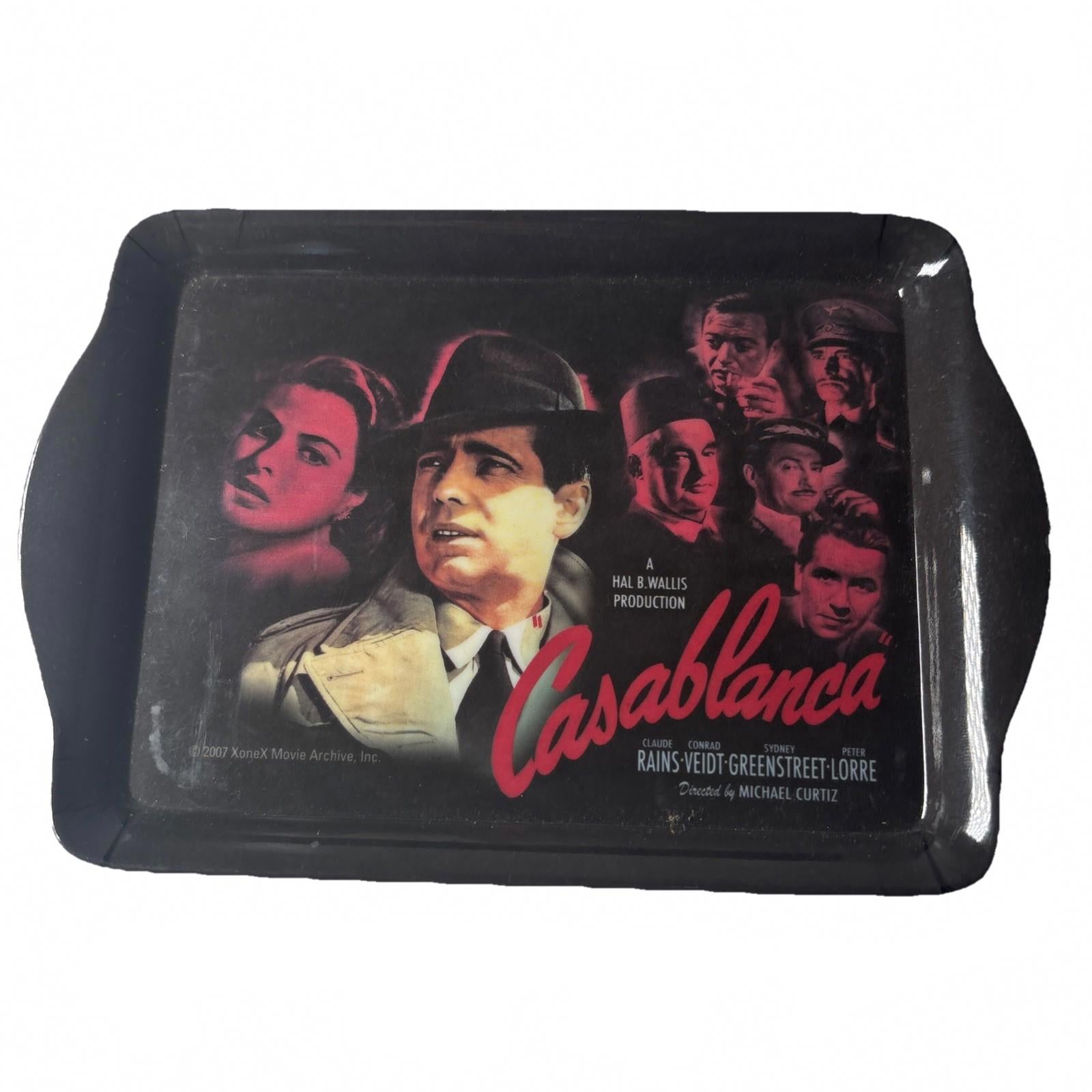Casablanca VTG Receipt Card Tray, Humphrey Bogart, Ingrid Bergman