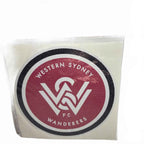 62836 WESTERN SYDNEY WANDERERS SOCCER LARGE MEGA LOGO CAR SPOT STICKER DECAL