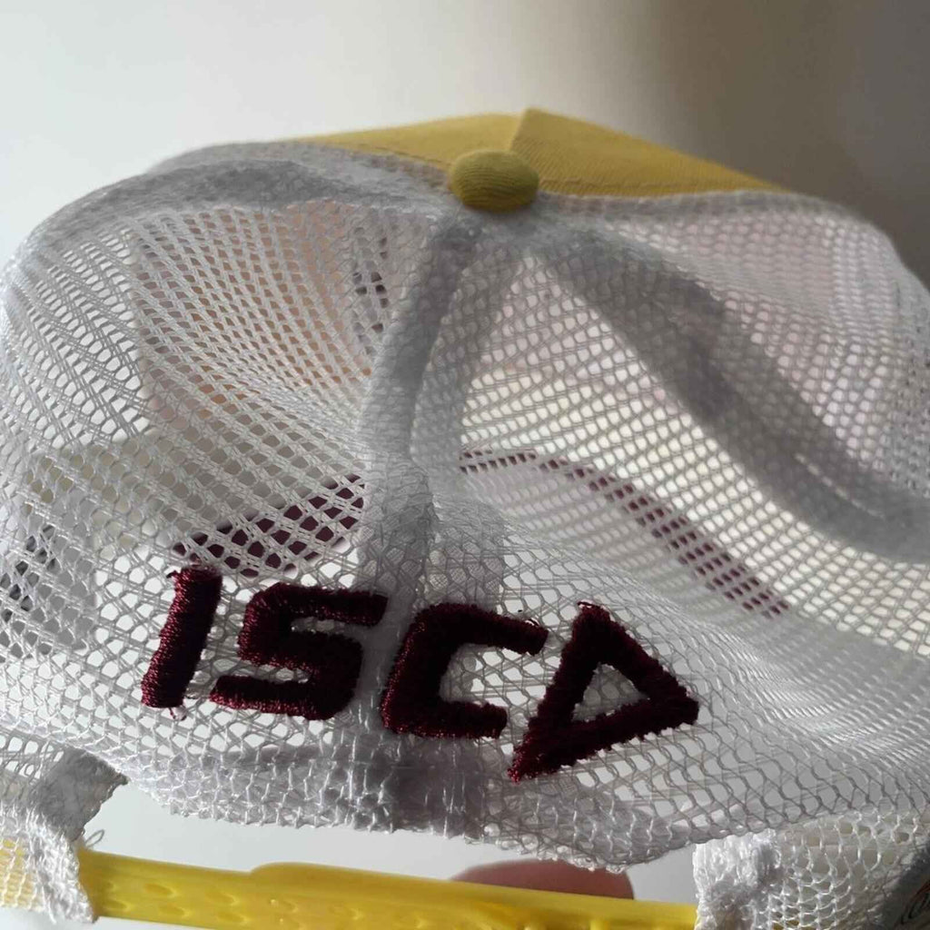 QLD XXXX Gold Trucker Hat/Cap Maroon Yellow White  Snapback