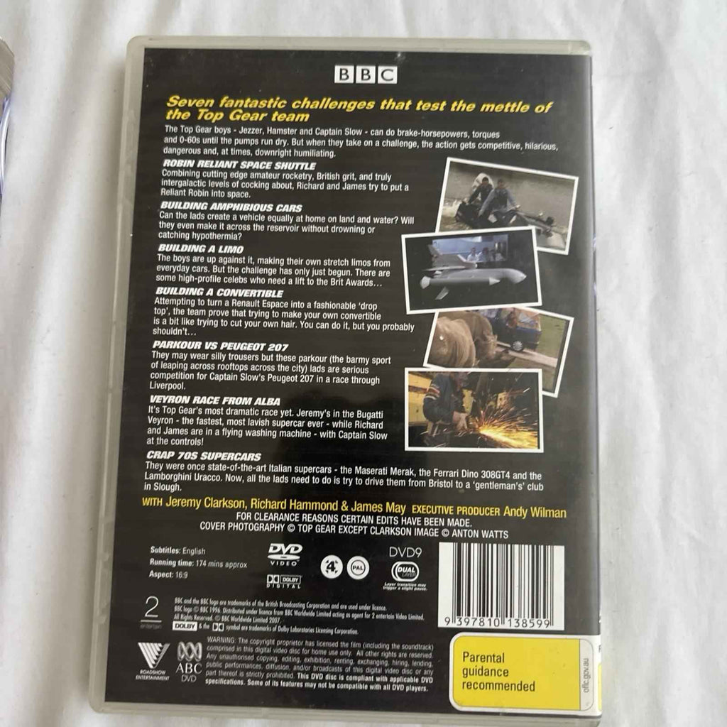 Top Gear Collection (2007) DVD Region 4 VGC 3 Disc Set + the challenges dvd