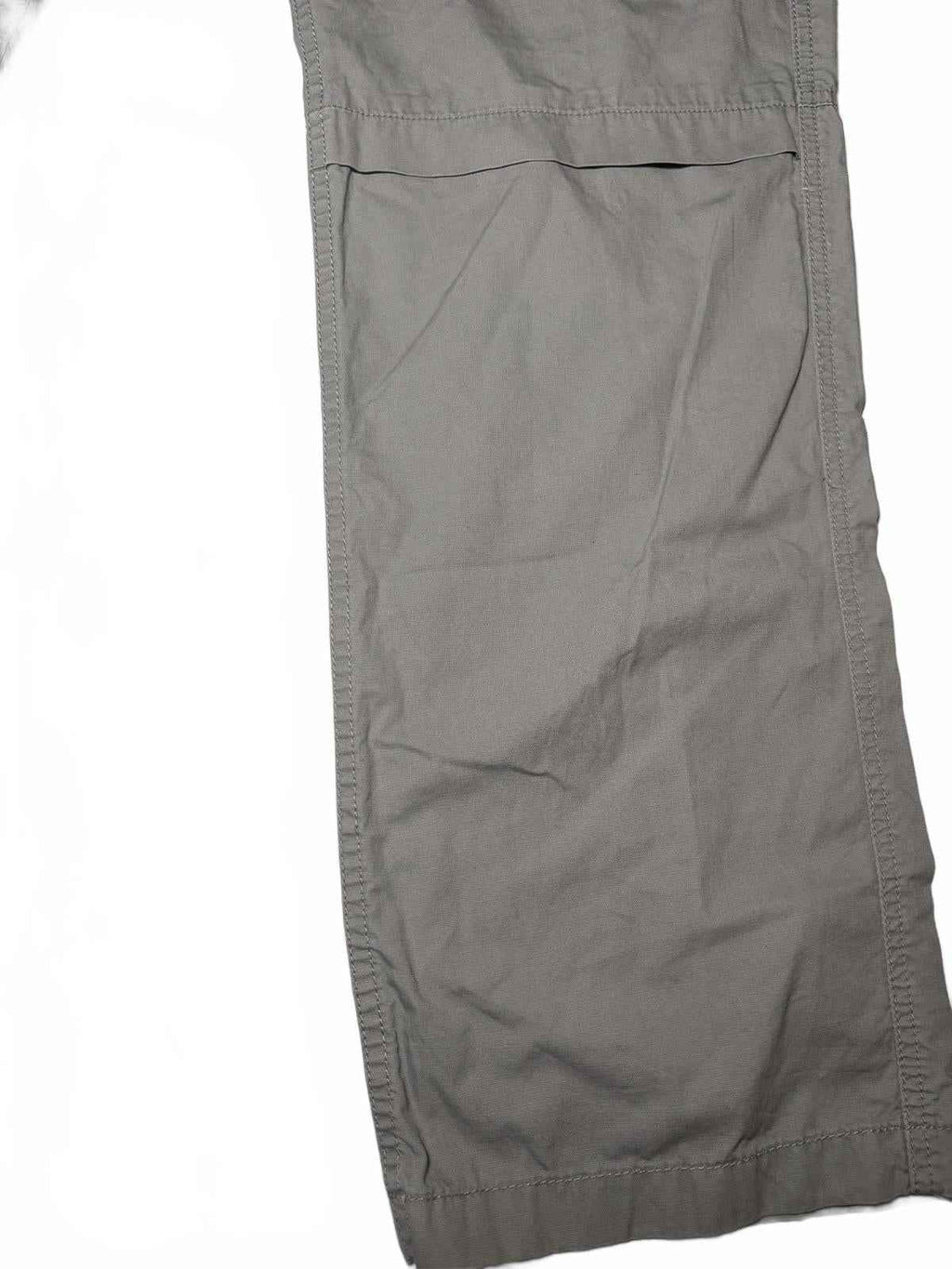 Yishion Men's Cargo Pants Size 35 Beige Cotton Casual Workwear