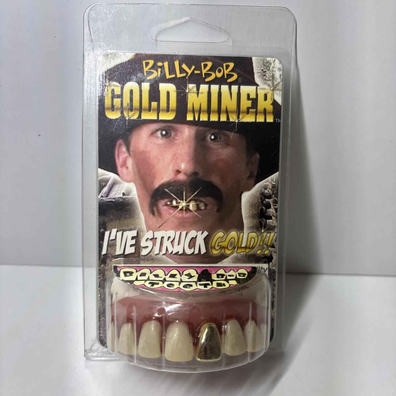 Gold Miner Tooth Hillbilly False Teeth Costume Accessory Billy Bob Novelty - New