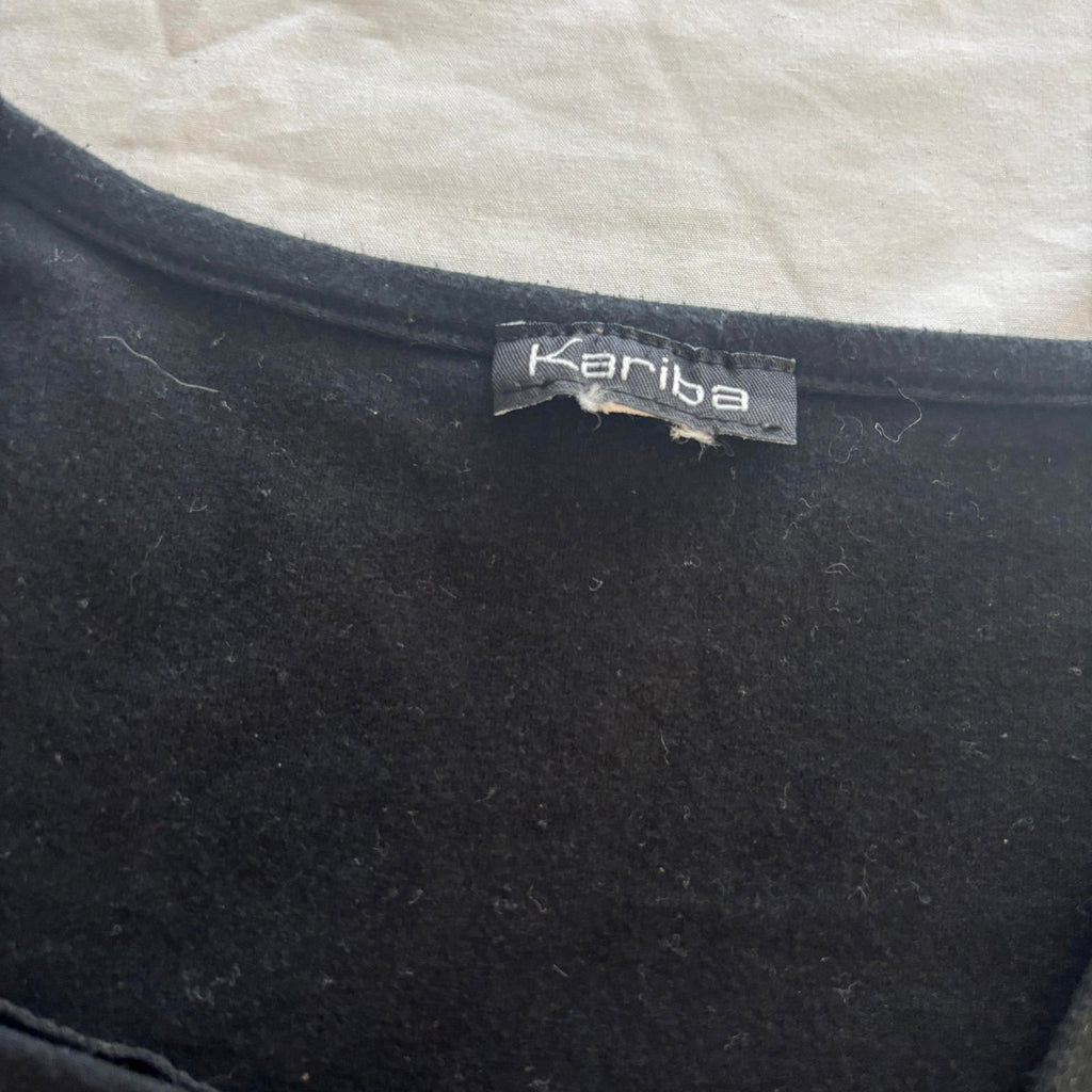 Kariha Women's Long Sleeve Top Size 12 Black Embellished - Come Sell Nearly Anything