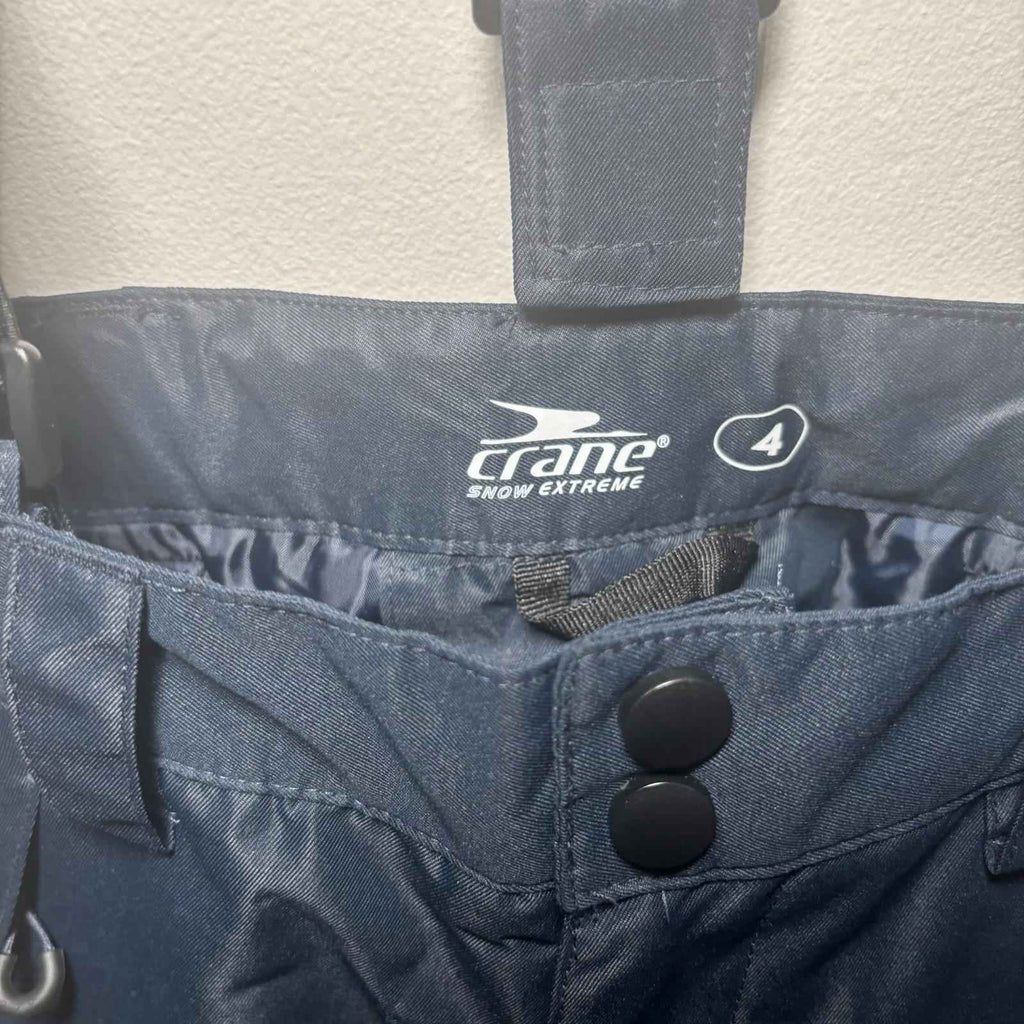 Childrens CRANE Snow Extreme Navy Blue Size 4 Ski Snowboarding Pants BNWT H1