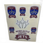 Newcastle Jets A-League 4WD Car Bike 7 Decal Sticker Sheet