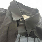 Plot Large Black Long Sleeve Vintage Shirt with Graphic Print