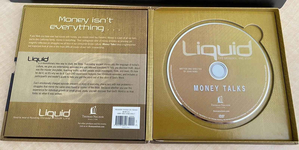 NEW DVD & Book - Bible Study Leader Kit! LIQUID: Money Talks - Ships N 24h