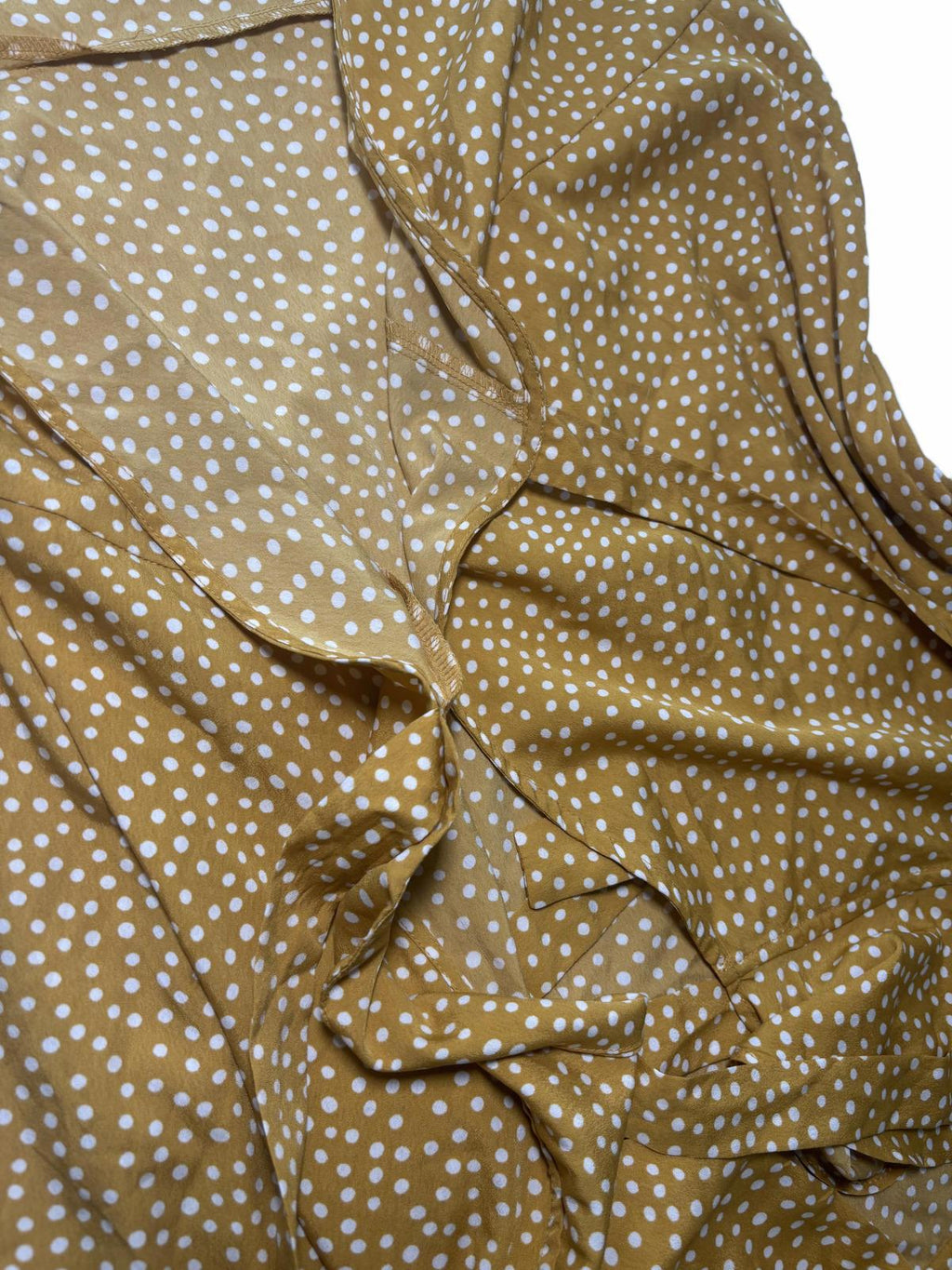 Vero Moda Medium Mustard Polka Dot Wrap Dress BNWT - Come Sell Nearly Anything