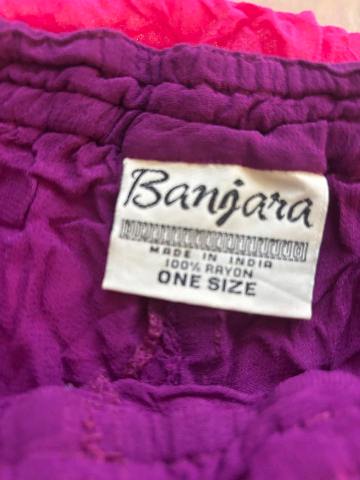 Banjara Women's Casual Rayon Pants with Embellished Waist - Come Sell Nearly Anything